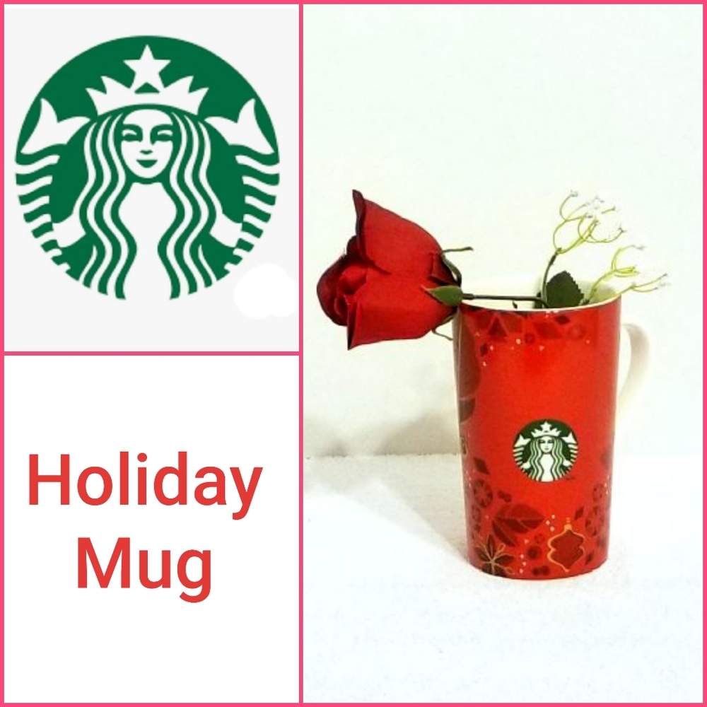 Starbucks Holiday Mug w/Checkbox To Go Order